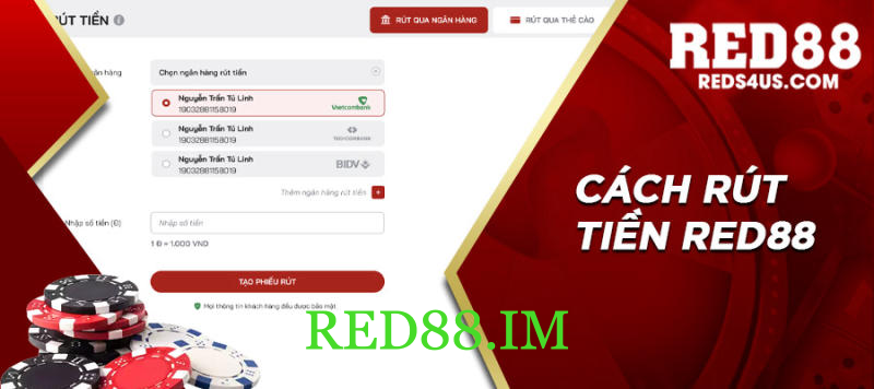 Rút tiền Red88