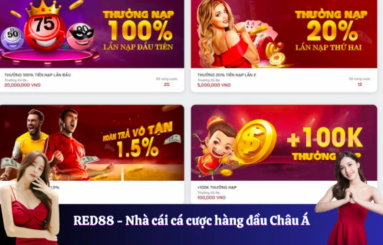 khuyến mãi nạp Red88